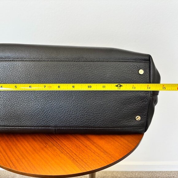 Tory Burch Marion Pebbled Leather Shoulder Bag – Black with Gold Chain Strap - Picture 8 of 11